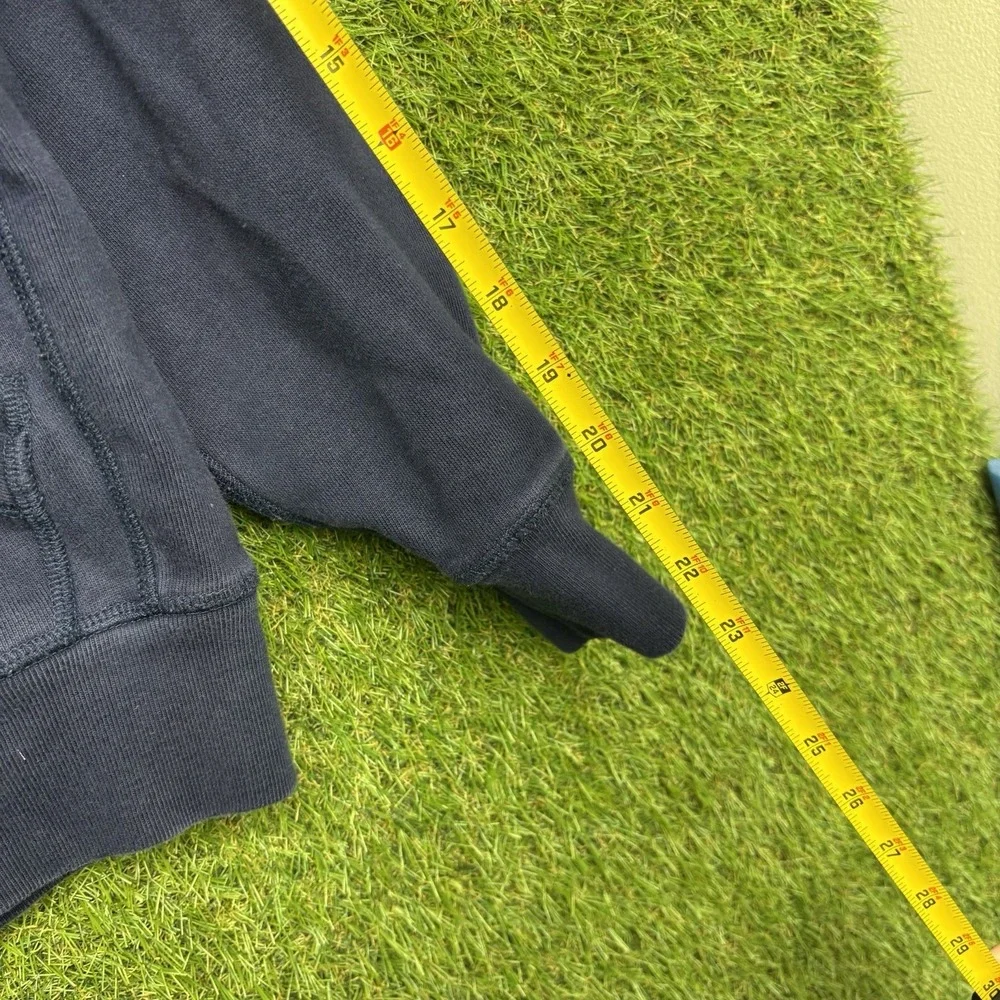 Vintage Polo Ralph Lauren Hoodie Mens Small Blue Y2K Thermal Lined Sweater